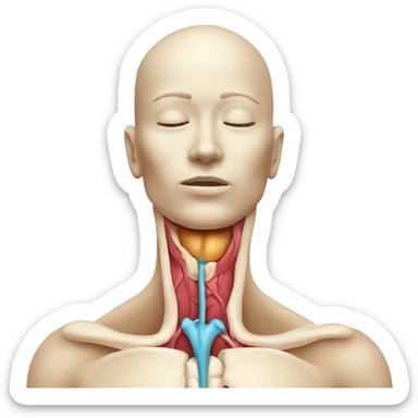 Thyroid anatomy  sticker