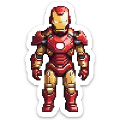 Iron Man superhero sticker