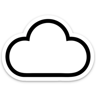 облако 4 выступами sticker