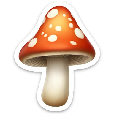 Fairy mushroom sticker