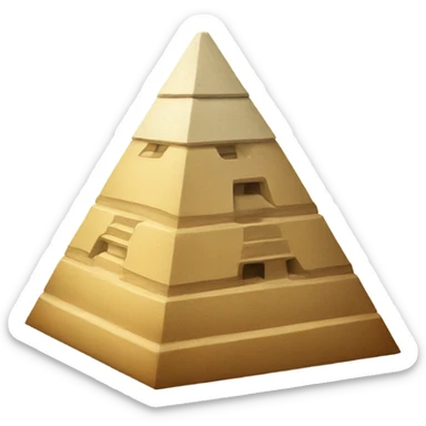 Pyramid with a suspicious place sticker