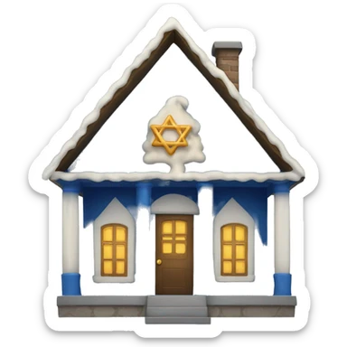 Hanukkah house sticker