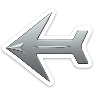 arrow pointing to the right animated in grey colors sticker