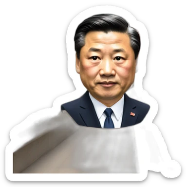 President Xi on the Golden States Bridge sticker