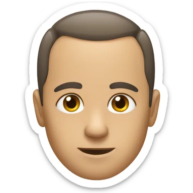 Receding hairline sticker