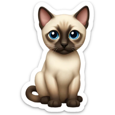 siamese kitten sticker