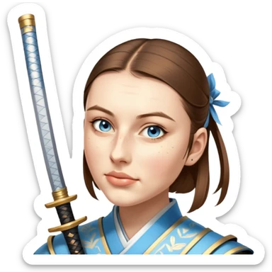Elegant Samurai sticker
