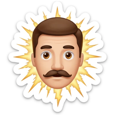 Create pls emoji that looks like austria dictator (hitler) it doesn’t have to be him but someone who looks alike , and combine it with emoji “mind blowing” sticker