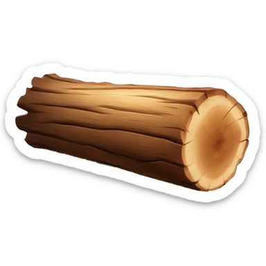 wood log sticker