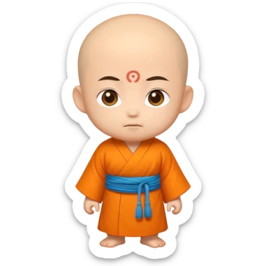 Tang Monk chibi animation style sticker