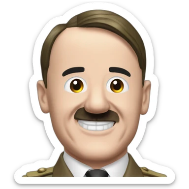 Adolf Hitler on Only Connect with Victoria Coren-Mitchell laughing sticker