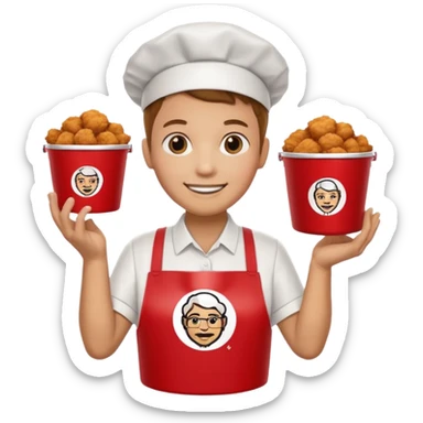 A KFC with 🥹 this for the face sticker