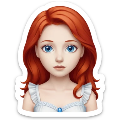 Un emoji de Chukky versión mujer sticker