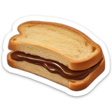 Ein nutella brot sticker