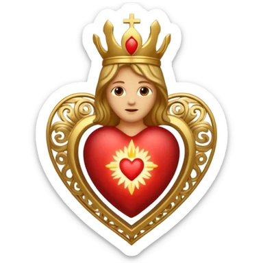 sacred heart sticker