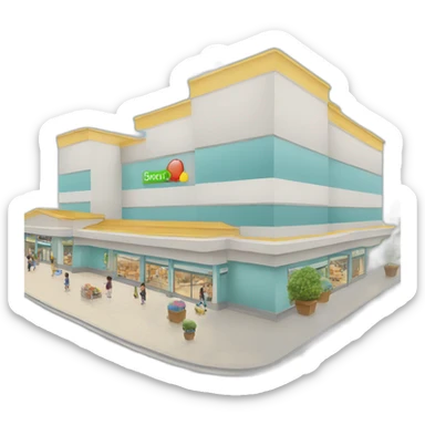 shopping mall sticker