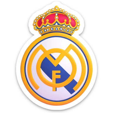 Real Madrid football club logo sticker