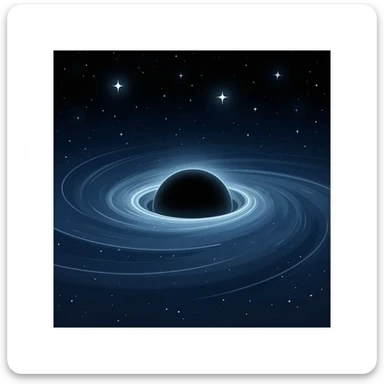 Void black hole sticker