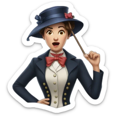 furious mary poppins sticker
