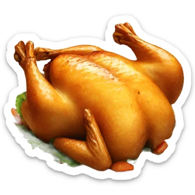 roasted chicken sticker