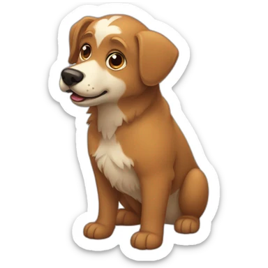 Perro Oso torpe sticker