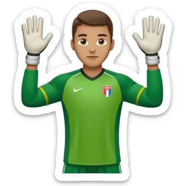 Goalkeeper football sticker