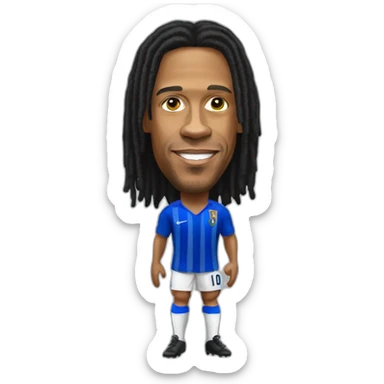 ronaldinho realistic football player sticker