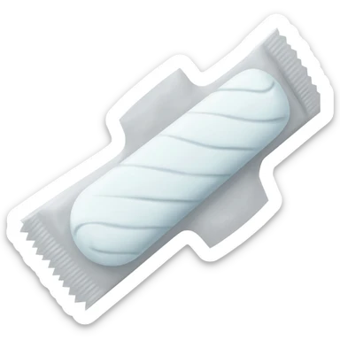 packet of menstrual tampons sticker