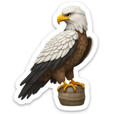 Albanischer adler als umriss sticker