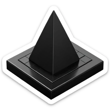 A good looking, realistic and isometric lego black on white background sticker