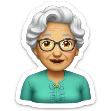 Abuela alegre sticker