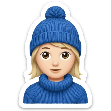 knitted beanie sticker