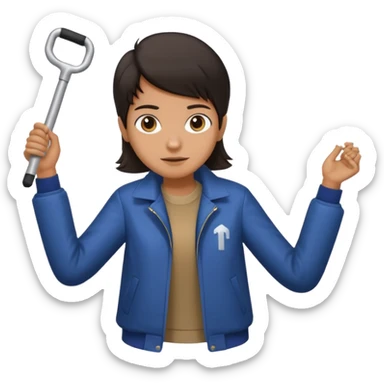 Rider holding grab bar,Metro Riders,with metro sticker