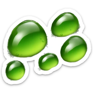 Dewdrops and moss sticker