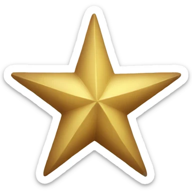 Christmas star sticker