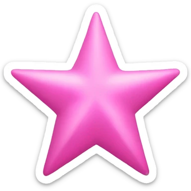 pink star sticker