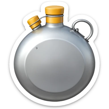 Camp Essentials, canteen,negative:character. sticker