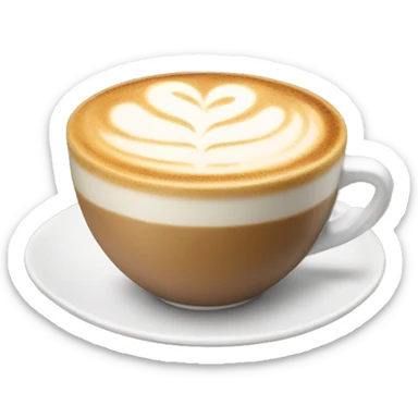 Coffee latte sticker