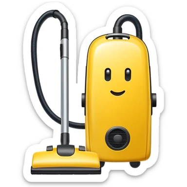 yellow Vacuum cleaner bag sticker