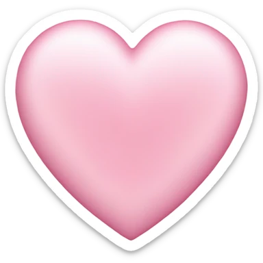 Light pink love heart  sticker