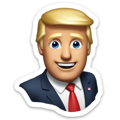 Donald trump saying Happy Birthday Tessie sticker
