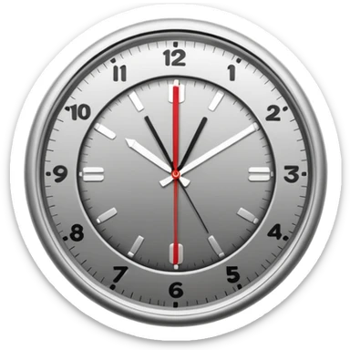 reloj con simbolo de interrogacion sticker