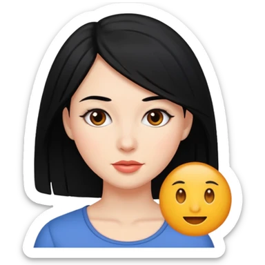 Mujer peli negra  sticker