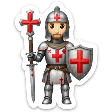 a knight templar red cross sticker