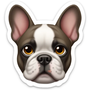 French bulldog named Barb  sticker