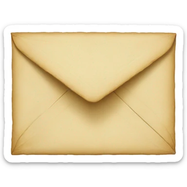 Vintage envelope sticker