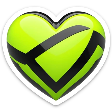 ate a Florecent green heart emoji as the same patterns as Lando Norris's helmet sticker