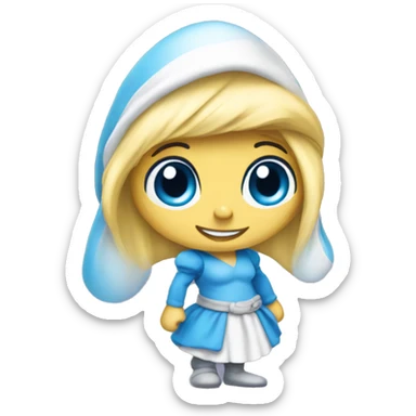 Smurfette  sticker