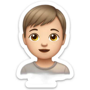 child with down love syndrome sticker