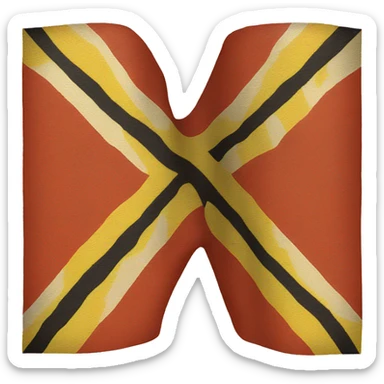 Aboriginal flag emoji  sticker